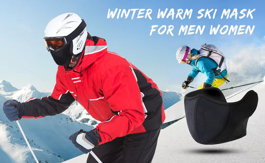 Peakand Gear Men's Winter Thermal Neck Gaiter – Windproof Half Face Cover