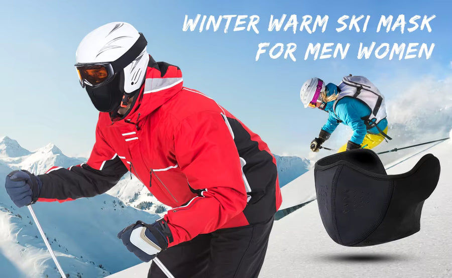 Peakand Gear Men's Winter Thermal Neck Gaiter – Windproof Half Face Cover